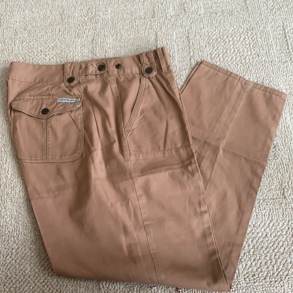 Women’s Calvin Klein Khakis - Straight Leg, Unique Design! Size 14